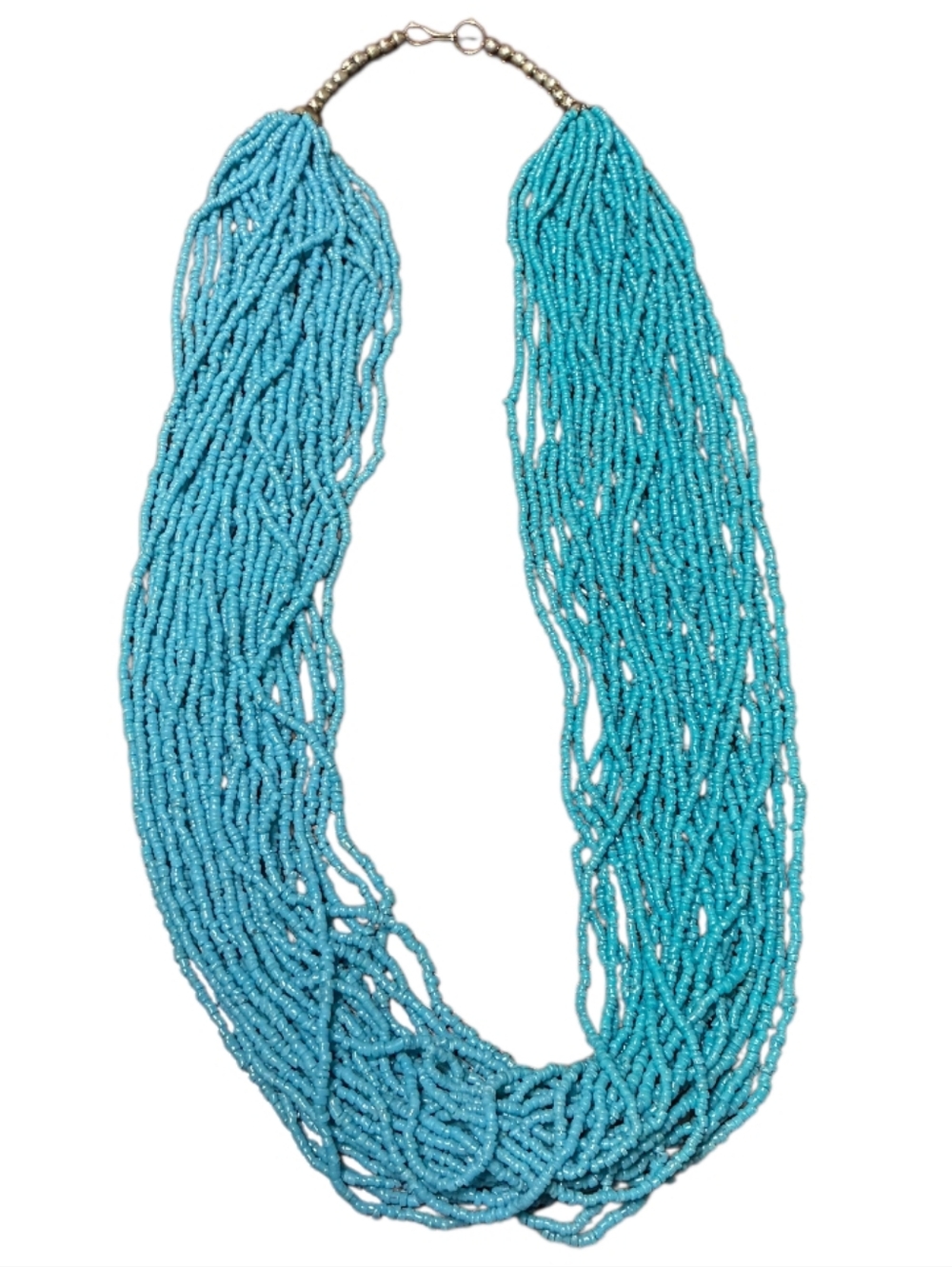 Fashion Jewelry | Turquoise Multi-Strand Seed Bead Necklace